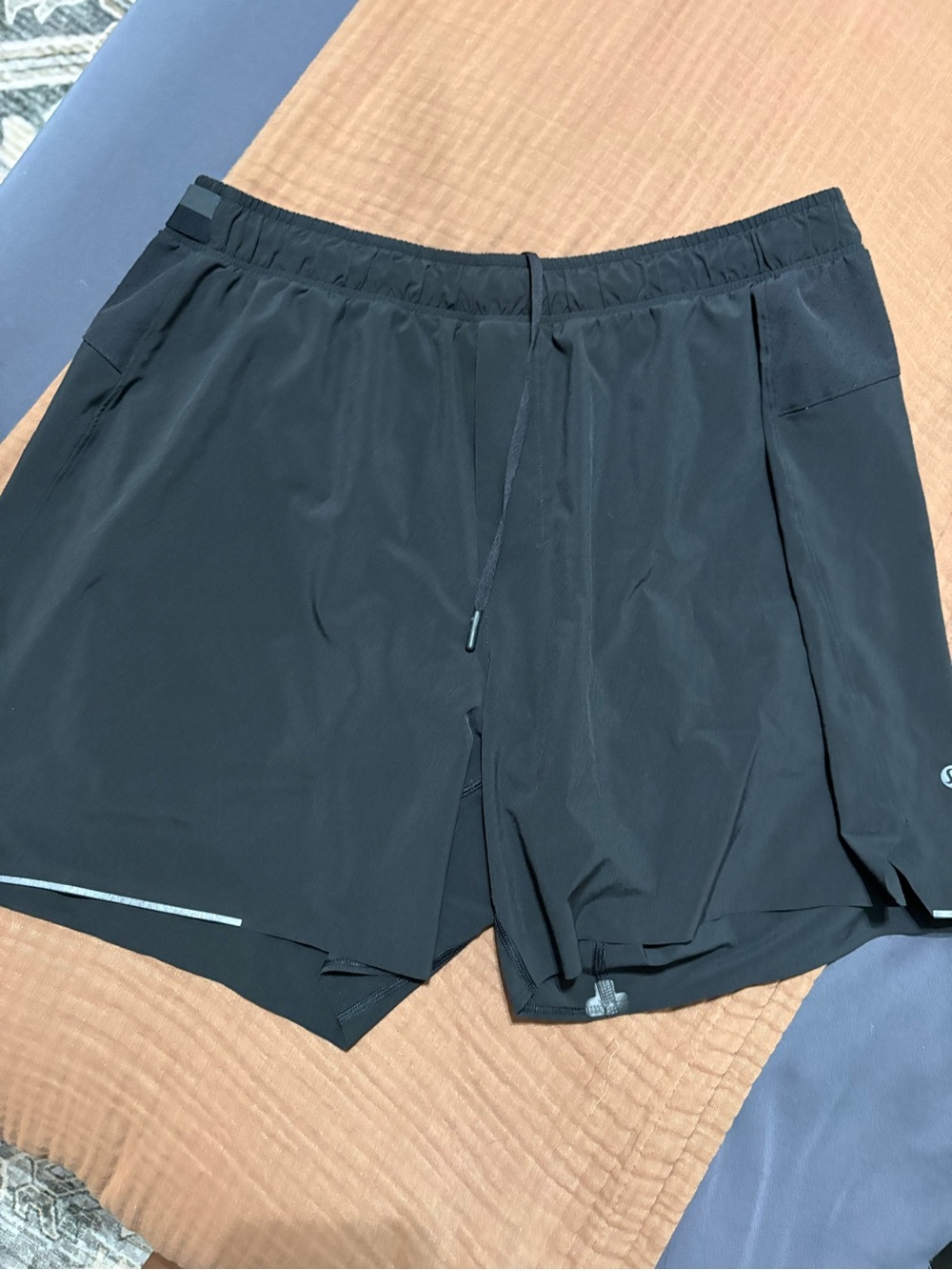 lululemon athletica Black Men's Athletic Shorts with Drawstring